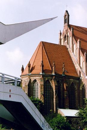 The medieval Marienkirche 